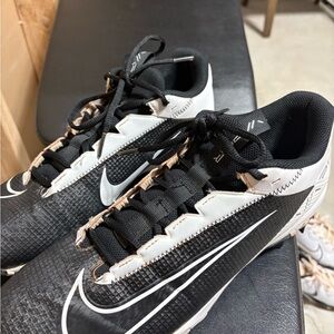 Nike Black and White baseball cleats